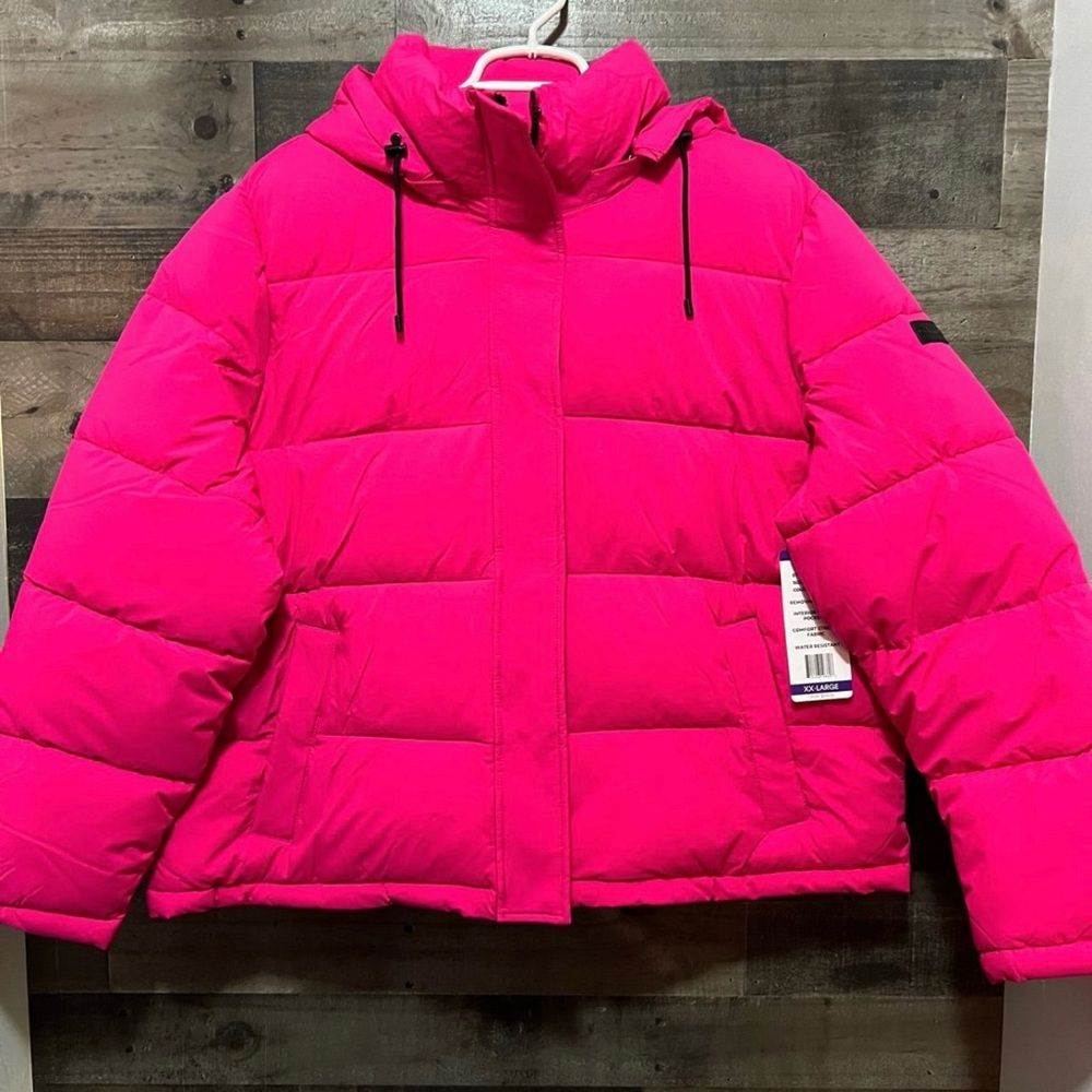 Bright Pink Puffer Jacket
